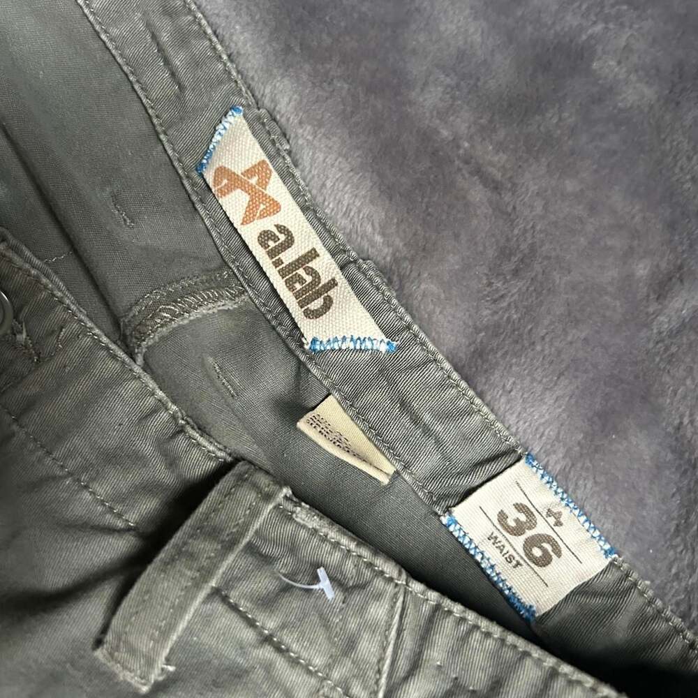 A-Lab Olive Green Cargo Pants - Y2K Loose Fit Skater Style
